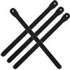 TEHAUX Set 4 Cinghie Regolabili per Attacchi Snowboard in PVC Nero con Viti, Facili da Installare, Adatte per Pattini a Rotelle e Inline, Accessori Pratici e Resistenti