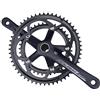 LHHL 170mm Bici da Strada Guarnitura Lega di Alluminio Guarniture 39T/53T Doppio Ingranaggio Integrate Cave Guarnitura