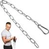 YOSADIER Catena Estensibile per Attrezzi Fitness in Ferro Argento, Accessorio Compatibile Cable Crossover e LAT Machine per Esercizi di Potenziamento Muscolare
