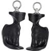 FytStycale 2 Pezzi Maniglie per Trazioni Attrezzatura per Esercizi Impugnature per Mani Attacco per Trazione Macchina per Cavi Materiale PP Costruzione Resistent, Anello Singolo, 21x8 Cm