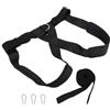 Levemolo Fascia di Resistenza per Allenamento con Carico Fino a 100kg in Poliestere Nero, Cintura Portapesi Heavy Duty D-ring e 2 Ganci per Allenamento di Basket e Calcio