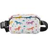 ISAOA Marsupio a tracolla alla moda marsupio con cinturino regolabile Dream colorato motivo unicorno per allenamento, shopping, viaggi, escursionismo