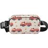 ISAOA Marsupio a tracolla alla moda marsupio con cinghia regolabile Dream Cartoon Fire Trucks modello per allenamento, shopping, viaggi, escursionismo