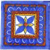 Tumia LAC Piastrelle Ceramica Messicane Talavera - Salomon Artigianali Piastrelle Cucina,Bagno, Sottopentola e Fai-da-Te, Decorativo stile Mediterraneo - Pacco da 10