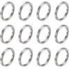 QUARKZMAN 12pz Distanziatore in Acciaio Inossidabile 12mm Foro x 15mm OD x 2mm Lunghezza Boccola per Vite Finitura Semplice Distanziatore Metallo Rotondo per Viti Bulloni e Barre M12
