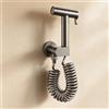 FQYEP Kit Idroscopino per WC Doccetta per Bidet Portatile Parete In Ottone Include Tubo Doccia E Pistola A Spruzzo A Doppia Modalità,Grigio Canna Di Fucile