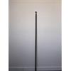 TENDESIGN Asta di Manovra Fissa 140 cm per Tende da Sole - Bacchetta di Apertura e Chiusura in Alluminio Anodizzato - Ricambio Universale - Colore Nero - 1 pz