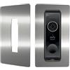 Forgaemax Mascherina in acciaio inox per campanello Eufy Videocitofono E340, 2K HD, S330, Slim - Staffa robusta e lama accessori per campanello