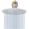 Voolan Set Voolan Composto da Soffione Doccia a Pioggia e Filtro per Doccia, Soffioni ad Alta Pressione in Acciaio Inossidabile, Cartuccia Filtrante Addolcitrice per Acqua Dura (25cm, Rotonda)