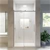 Parama Box Doccia Porta Nicchia 100cm Apertura Scorrevole Vetro Temperato Trasparente 8mm Anticalcare Installazione Reversibile Profili In Alluminio Cromato Altezza 195cm Mod. Creta