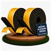 NTG-SOLUTIONS Guarnizione per finestre in alluminio guarnizione di tenuta spessa autoadesiva 25 mm x 20 mm x 4 m (L) guarnizione gomma finestra isolante acustico coperchio raccogligocce 2 pz 2m