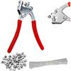 QSHXXROI Pinza Sigillante Kit, Pinze di Tenuta, Set di Pinze per Guarnizioni con 40 Sigillo di Piombo (10 mm), 40 Sigillo di Piombo (8 mm), 80 fili di sigillatura (170 mm), per Contatori D'acqua