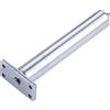 SPORTARC Chiudiporta a scomparsa, chiudiporta interno automatico, chiusura semplice nascosta, catena tubolare a molla per porta interna, argento