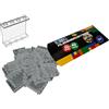 CMC imports 60581/87544 60581/87544 - Pannelli da parete e finestre, 10 o 15 pezzi, diversi colori e dimensioni (trasparente/trasparente, 10 pezzi 1 x 4 x 3 gommini)