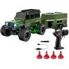 Generico Auto Radiocomandato RC Crawler - Con, Veicolo Ricaricabile 2.4GHz | 1 64, 4WD Derapata con Cassone Traino - per Bambini, Gare, Derapate, Scrivania, Interni, Esterni, Festa di Compleanno