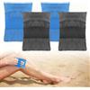 Miayical 4 Pezzi Sacchetto Portatile Rimozione Sabbia,Guanto Togli Sabbia Spiaggia,Accessori da Spiaggia Portatili con Elastico,per Bambini Adulti Famiglia Estate Viaggi Vacanza Campeggio