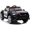ATAA Macchina della polizia ATAA - Macchina della polizia per bambini con sirena, luci e microfono, telecomando per genitori e batteria 12 V