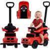 sun baby Macchinina Cavalcabile per Bambini licenza Mercedes Benz G, Macchina a spinta da 12 mesi, licenza, volante sonoro, sedile e ruote in plastica, maniglione di spinta (Rosso)