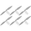 QUARKZMAN 6pz 10x5 Elica RC Eliche 2 Pale Grigie con Ring Adattatori per Sostituzione Elica RC Aeroplano Aereo