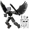 Generico Figura Mobile a 13 Sezioni, Mini Robot di Pezzi Stampato in 3D con Ac-cessori Multipli, Articolazioni Mobili, Per Casa, Scuola, Aula e Viaggi