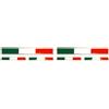 4R Quattroerre.it - 407 - Adesivo Bandiere Italia 3D, Kit 3 Pezzi (Confezione da 2)