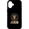 John Design Custodia per iPhone 16 Nome John