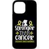 Flo Design Childhood Cancer Awareness Ou Custodia per iPhone 13 Pro Max Stronger Than Cancer Childhood Cancer Awareness Men Women