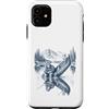 Funny Outdoors Clothing for Men Women Ki Custodia per iPhone 11 Pesca Bigfoot e Alien all'aperto nella natura selvaggia
