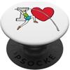 Mark Ewbie Designs Adoro il salto con l'asta PopSockets PopGrip Adesivo