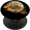 Halloween Funny Spooky Vintage Retro 195 Flying Spaghetti Monster FSM Jack O Lantern Moon scopa PopSockets PopGrip Adesivo