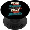 Car Audio Humor Co Esegui il tuo sistema non la tua bocca Car Stereo Humor PopSockets PopGrip Adesivo