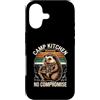 Hedgehog Camp Cooking Outdoor Kitchen Lo Custodia per iPhone 17 Cucinaio da campeggio Hedgehog, chef da campeggio senza compromessi