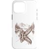 Funny Outdoors Clothing for Men Women Ki Custodia per iPhone 16 Pro Max Pesca Bigfoot e alieno divertente all'aperto deserto