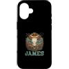 James Design Custodia per iPhone 16 Nome James