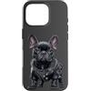Ross Design Custodia per iPhone 16 Pro Illustrazione Bulldog Stile Grafico Moderno