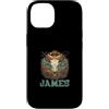 James Design Custodia per iPhone 14 Nome James