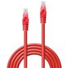 Lindy Cavo di Rete Cat.6 U/UTP Basic Rosso, 0.3m
