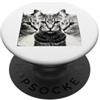 Gatto TShirt Grunge Gotico Vintage Alt Y Cat TShirt Spaventoso Gatto Gattino Spaventoso Halloween PopSockets PopGrip Adesivo