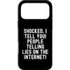 Humor Skeptic Truth Seeker Men Women Custodia per iPhone 17 Pro Max scioccato ti dico persone che dicono bugie su Internet Spiritoso