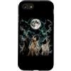 French Bulldog Howling Moon Meme Outdoor Custodia per iPhone SE (2020) / 7/8 3 Bulldog francesi che ululano alla luna 90s Meme Dog Lover