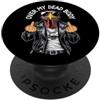 Grandio Design Happy Thanksgiving Turkey Vegan Ringraziamento Divertente Angry Turchia Medio Finger Punk PopSockets PopGrip Adesivo