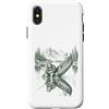 Funny Outdoors Clothing for Men Women Ki Custodia per iPhone X/XS All'aperto Wilderness Bigfoot e pesca aliena