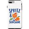 Amalfi Coast Italian Style Summer Design Custodia per iPhone 7 Plus/8 Plus Spritz E Sunshine Italia Arance Rosse
