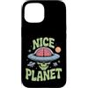 UFO Believer Custodia per iPhone 15 Nice Planet - Teschio UFO alieno retrò