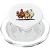 Chicken Life Chickens Owner Farmer I love My Ladies Funny Chicken Lovers PopSockets PopGrip per MagSafe