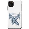 Funny Outdoors Clothing for Men Women Ki Custodia per iPhone 11 Pro Max Pesca Bigfoot e Alien all'aperto nella natura selvaggia