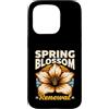 Spring Nature Blossom Retro Flower Custodia per iPhone 15 Pro Fiore di primavera rinnovo retrò tramonto fiore