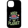 UFO Believer Custodia per iPhone 14 Nice Planet - Teschio UFO alieno retrò