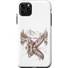 Funny Outdoors Clothing for Men Women Ki Custodia per iPhone 11 Pro Max Pesca Bigfoot e alieno divertente all'aperto deserto