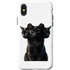 Gatto TShirt Grunge Gotico Vintage Alt Y Custodia per iPhone X/XS Cat TShirt Spaventoso Gatto Gattino Spaventoso Halloween